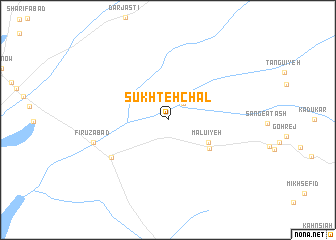 map of Sūkhteh Chāl