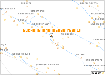 map of Sūkhūr-e Nāmdār-e ‘Abdī-ye Bālā