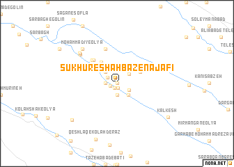 map of Sūkhūr-e Shahbāz-e Najafī