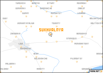 map of Sukhvalʼnya