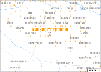 map of Sukkarīyat an Na‘īm