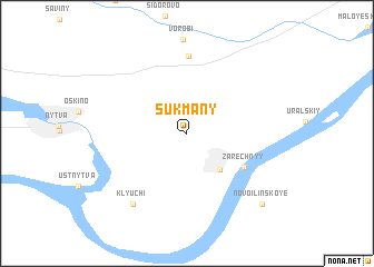 map of Sukmany
