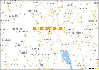 map of (( Sukorova Mahala ))