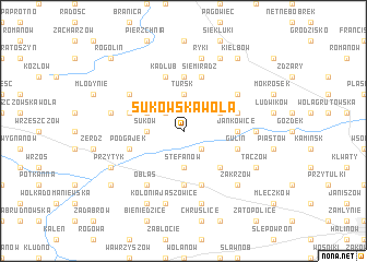 map of Sukowska Wola