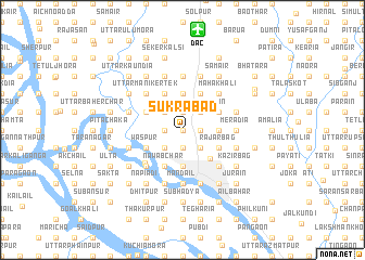 map of Sukrābād