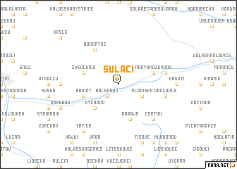 map of Šuláci