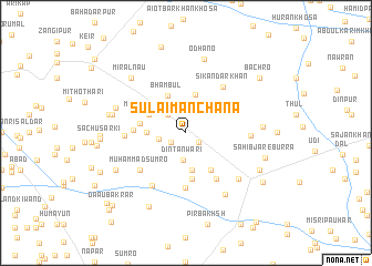 map of Sulaimān Chana