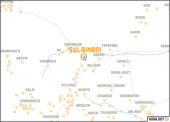 map of Sulaimāni