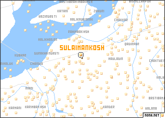 map of Sulaimān Kosh