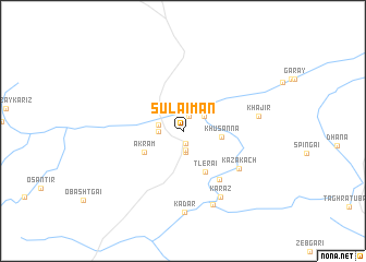 map of Sulaimān