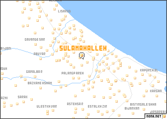 map of Şūlā Maḩalleh