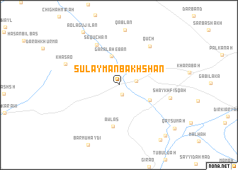 map of Sulaymān Bākhshān