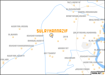 map of Sulaymān Naz̧īf