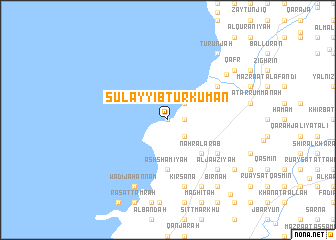 map of Şulayyib Turkumān