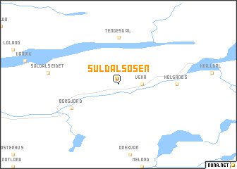 map of Suldalsosen