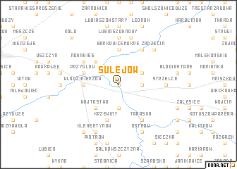 map of Sulejów