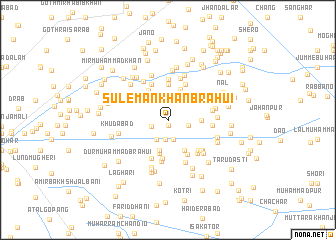 map of Sulemān Khān Brāhui