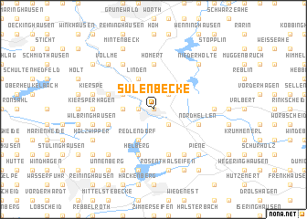 map of Sulenbecke