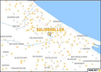 map of Şūlī Maḩalleh