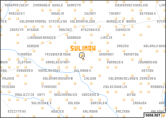 map of Sulimów