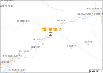 map of Sulinskiy