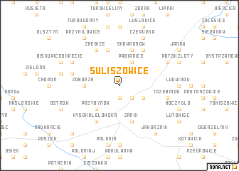 map of Suliszowice