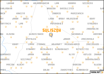 map of Suliszów