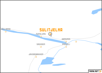 map of Sulitjelma