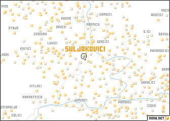 map of Suljakovići