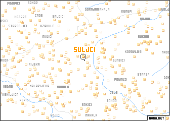 map of Šuljci