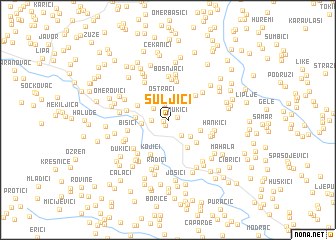 map of Suljići