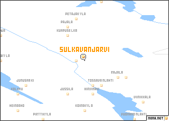 map of Sulkavanjärvi