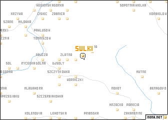 map of Sułki