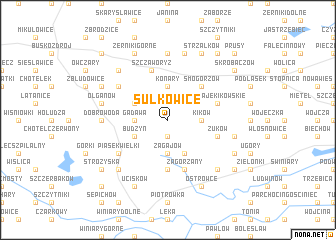 map of Sułkowice