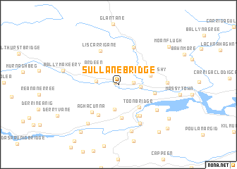 map of Sullane Bridge