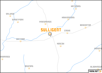 map of Sulligent