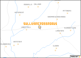 map of Sullivan Crossroads