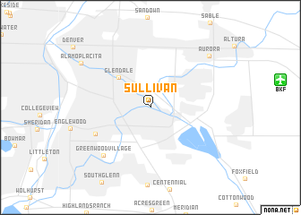 map of Sullivan