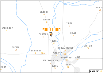 map of Sullivan