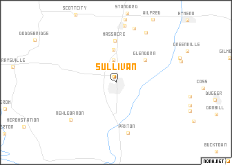 map of Sullivan