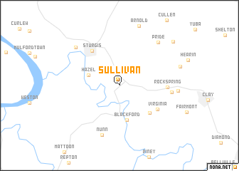 map of Sullivan