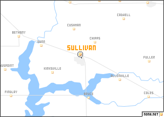 map of Sullivan