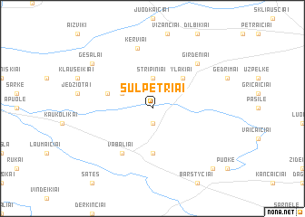 map of Šulpetriai