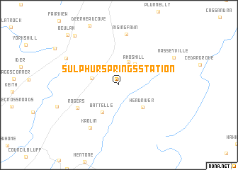 map of Sulphur Springs Station