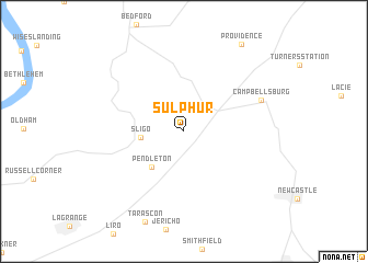 map of Sulphur