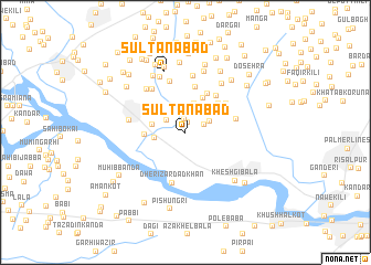 map of Sultānābad
