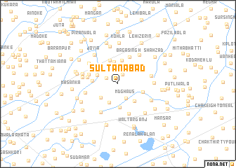 map of Sultānābād