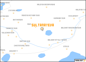 map of Sultanayeva
