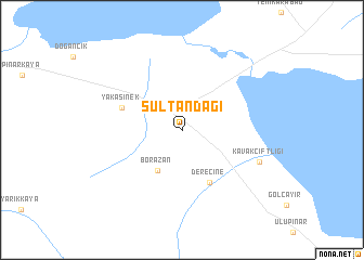 map of Sultandağı