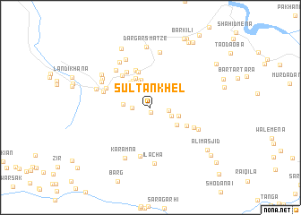 map of Sultān Khel